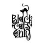 Wallity Cat 8 Escultura de Pared de Metal Negra